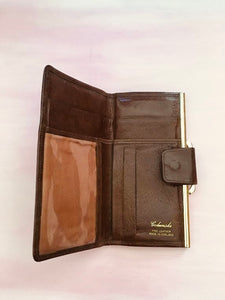 Vintage Leather Purse, Golunski Fine Leather Purse, 1970s Brown Leather purse