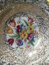 Load image into Gallery viewer, Six Dessert, Fruit Bowls. H&amp;K Tunstall, c1933-1942.  ’Old English Needlepoint’ pattern.