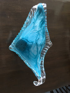 Murano, Blue Glass Vase.