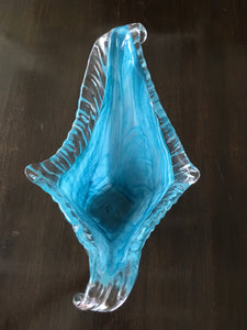 Murano, Blue Glass Vase.