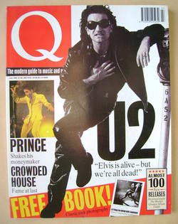 Q Magazine July 1992 Issue 70 U2 front cover