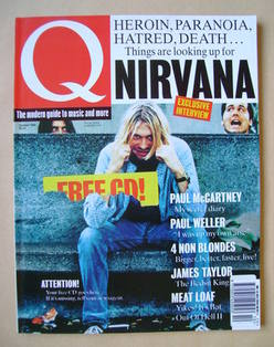 Q Magazine October 1993 Issue 85 Kurt Cobain front cover