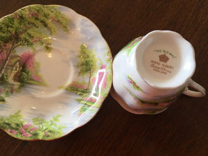 Royal Albert, "The Old Mill", Tea cup and Saucer c.1950s.