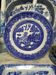 Alfred Meakin, Old Willow, Blue and White Plate c.1940s