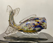 Load image into Gallery viewer, Murano, Glass Fish Sculpture, Vase, Venetian Glass, Italy