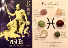 Load image into Gallery viewer, Pisces Birthstones Crystal Set, Pisces Zodiac Sign