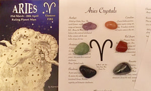 Aries Birthstones Crystal Set, Aries Crystals