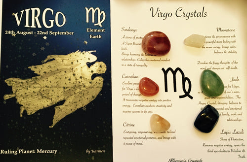 Virgo Birthstones Crystal Set, Virgo Crystal Set