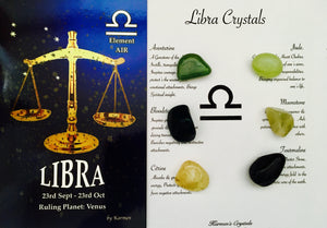Libra Birthstones Set, Libra Crystals, Libra Zodiac Sign