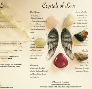 Crystals of Protection Set. Angel Wings.