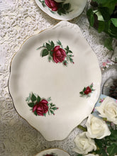 Load image into Gallery viewer, Royal Albert, Red Rose, Sandwich Plate signed by the artist FF Errill c.1950