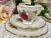 Load image into Gallery viewer, Crown Royal, vintage rose tea cup trio set c.1930s