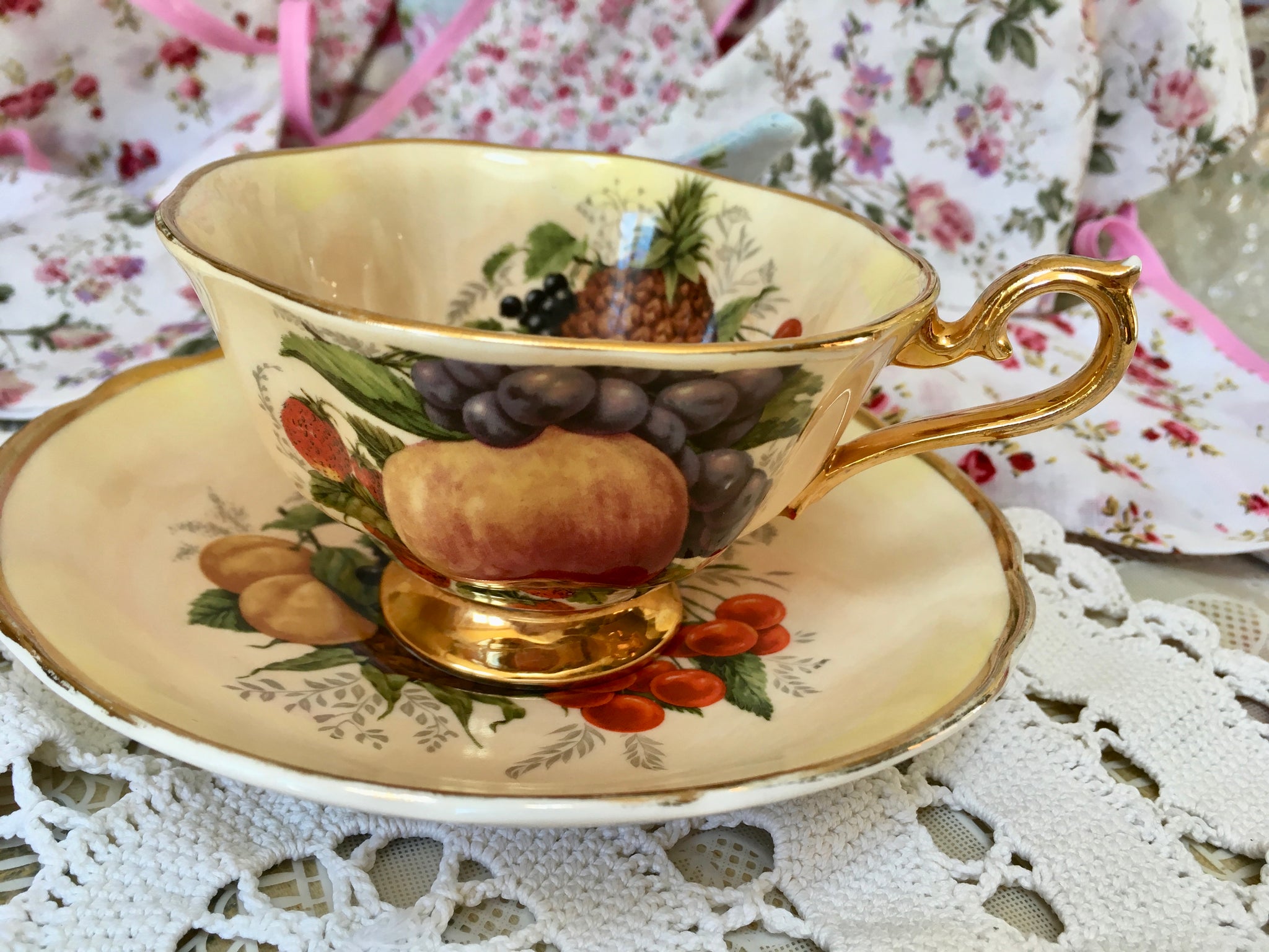 Spode Royal Worcester Tea Cup and Saucer. Marquis fine china